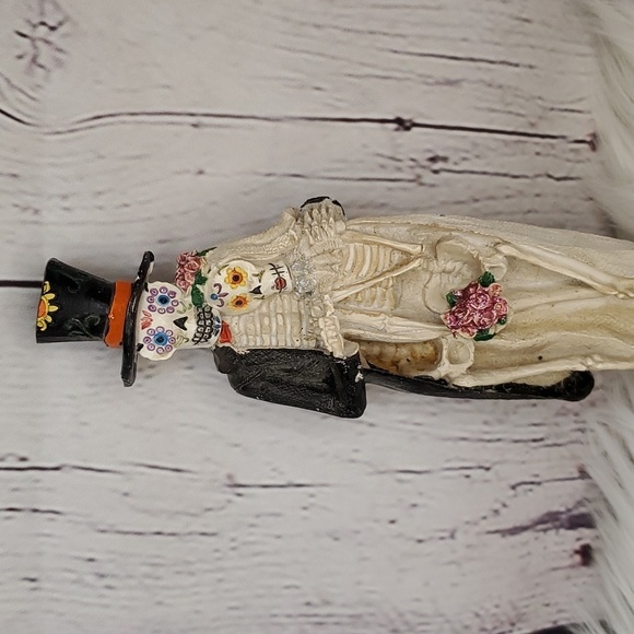 Dia De Las Muertos Day Of the Dead Mexico Wedding Couple Skeleton Figurine 9" 💀 - Picture 4 of 13